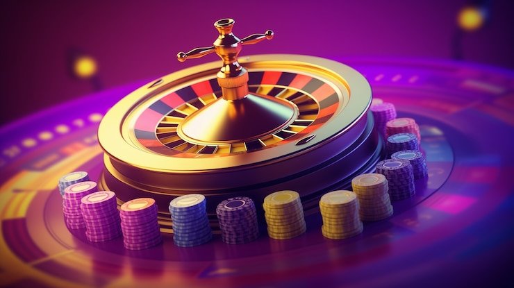Pengguna membaca roulette di perangkat mobile